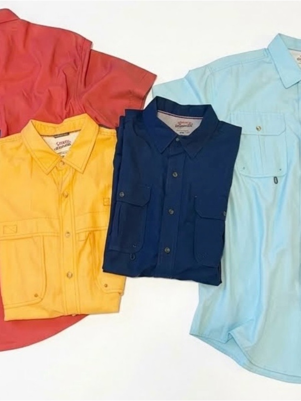 4 Short-Sleeve Button-Up Shirts